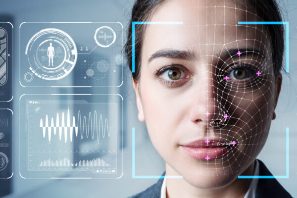 Authentication,By,Facial,Recognition,Concept.,Biometric.,Security,System.