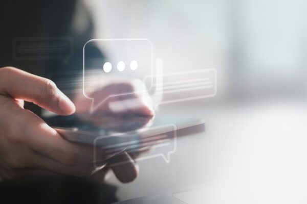 Message,,Chat,,Messaging,,Texting,,Online,,App,,Notification,,Person,Typing,On